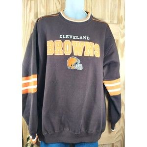 Vintage Cleveland Browns Embroidered Sweatshirt Size XL Lee Sport NFL Football